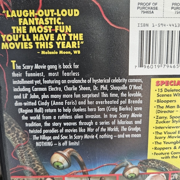 Scary Movie 4 DVD Widescreen Edition Unrated & Uncensored - Picture 6 of 9